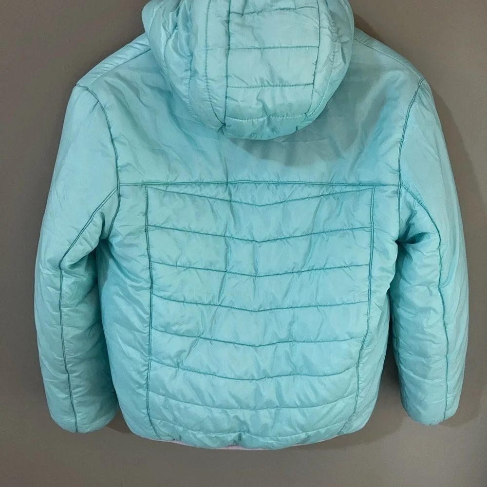 Eddie Bauer girls reversible winter jacket with hood large (14/16)